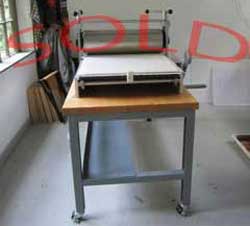 Used Etching Press For Sale October 2011